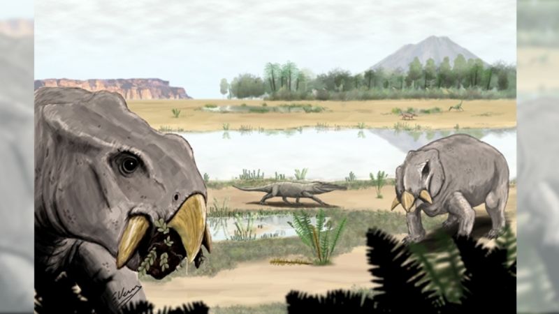 Letrinas comunitarias dicinodontes, una fauna anterior a los dinosaurios