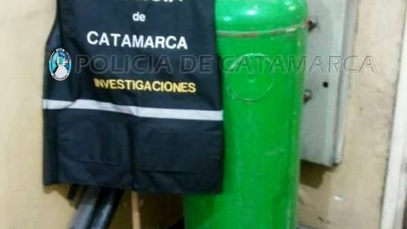Recuperan un tubo de gas robado en una vivienda