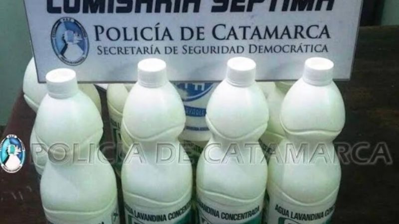 Preso por robar botellas de lavandina