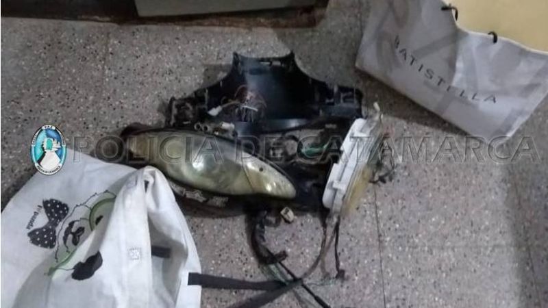 Atrapan a un hombre que intentó escapar y secuestran motopartes