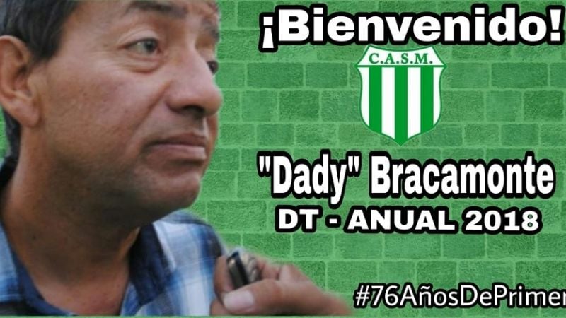 “Dady" Bracamonte es el DT de San Martín del Bañado