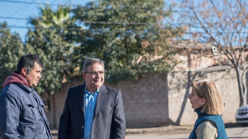 Trabajos de pavimentación en barrios San Marcos y Santa Lucía