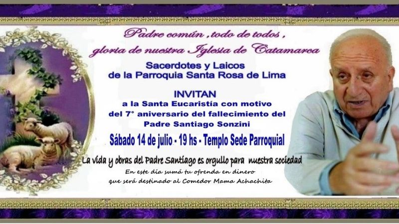 Misa por el 7º aniversario del fallecimiento del Padre Sonzini