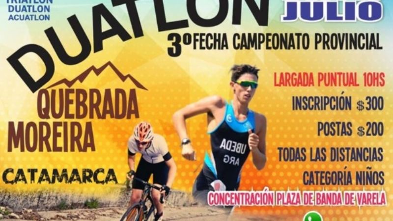 Banda de Varela recibe la 3ra. fecha del Duatlón