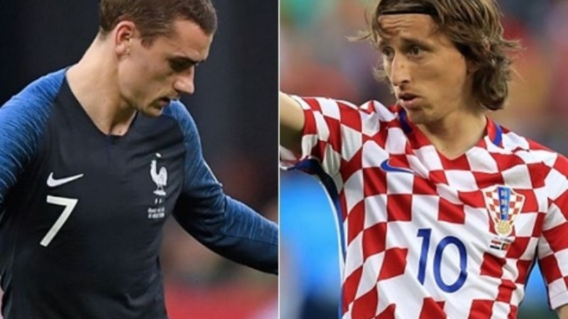 Así se vestirán Croacia y Franca en la final