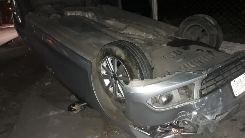 Vuelco en avenida Ocampo