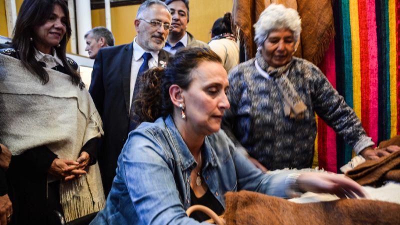 Michetti visitó el Poncho