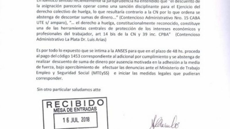 Malestar en ANSES por descuento a trabajadores