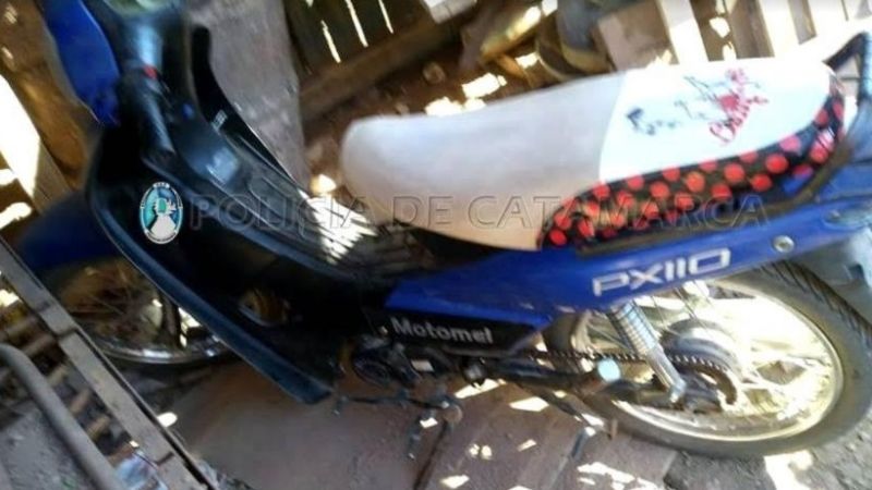 Recuperan moto robada y demoran a un adolescente en Tinogasta