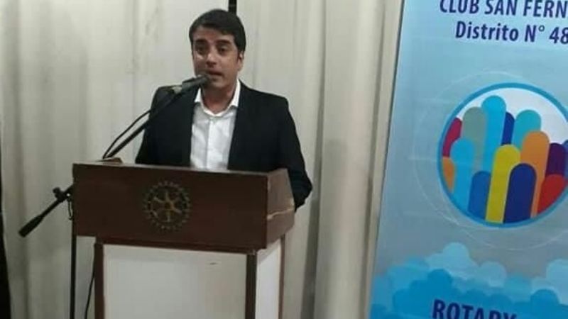 Ariel Molina, reelecto presidente del Rotary Club San Fernando