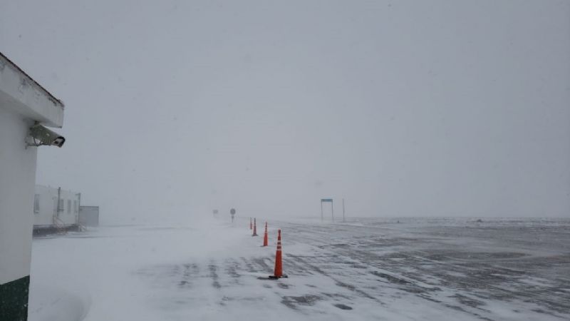 Impresionante nevada desde Cortaderas a Chile