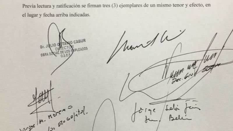 Firmaron un acta compromiso para el tratamiento de la Ley Antiplus