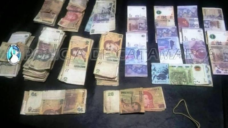 Tenía en su poder dinero robado