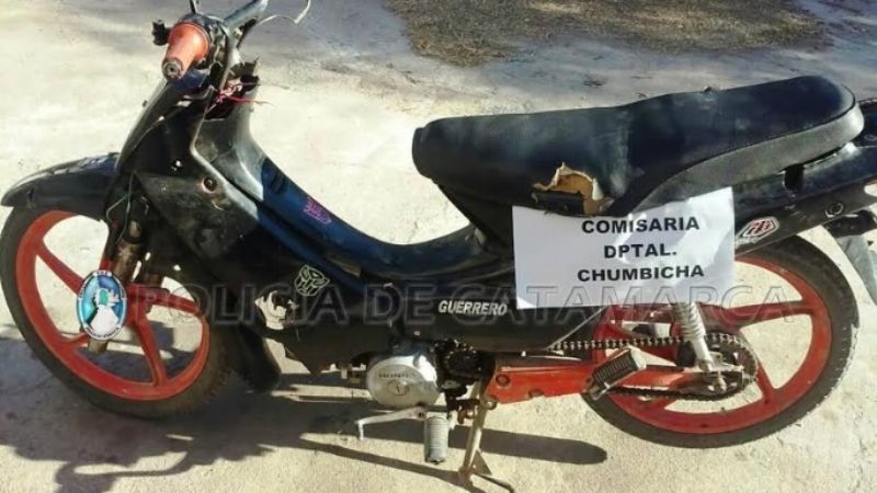 Recuperan una moto y arrestan a un joven en Capayán