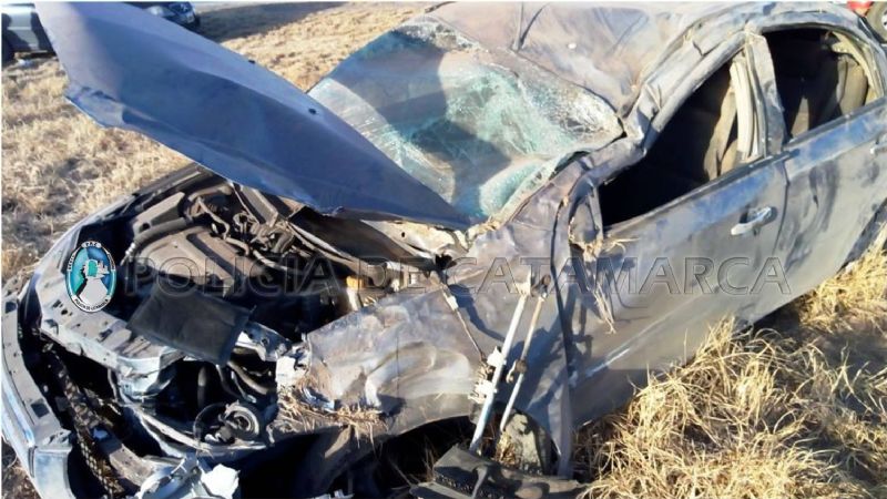 Vuelco sin heridos en Recreo