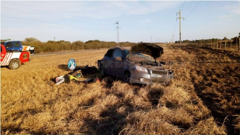 Vuelco sin heridos en Recreo