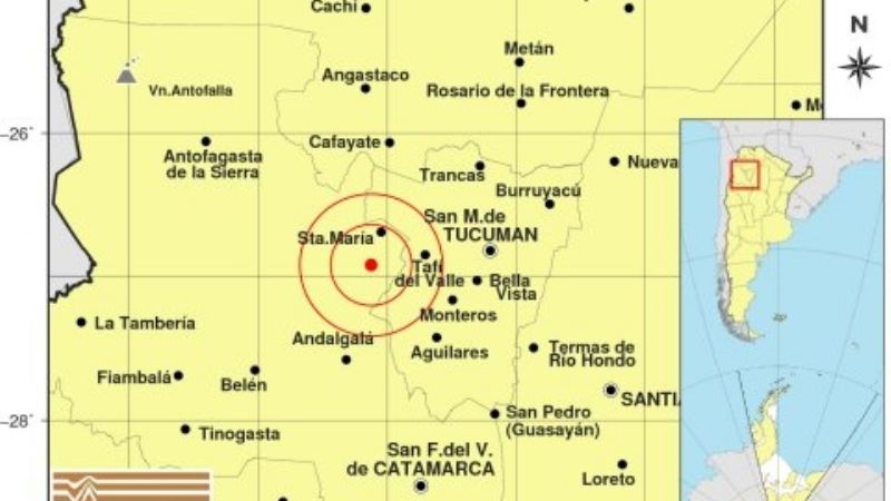 Leve sismo en Santa María