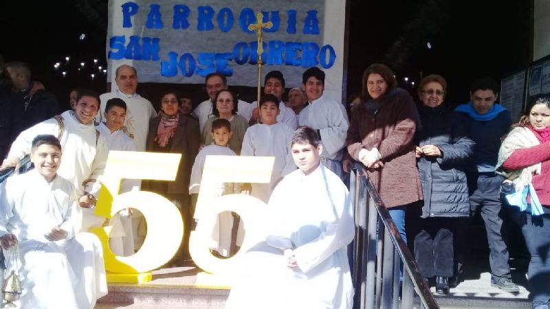 En La Tablada festejaron los 55 años de la parroquia de San José Obrero