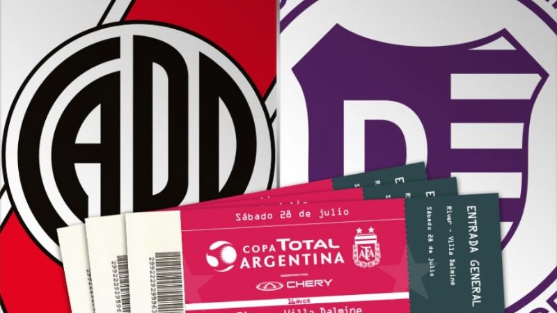 River-Villa Dálmine se jugará este sábado 28