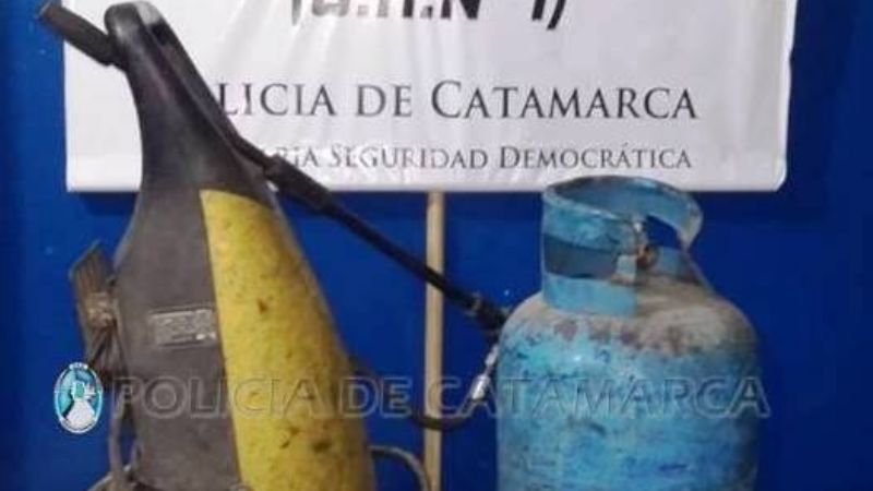 Robó una garrafa y una hidrolavadora, y las abandonó en un descampado