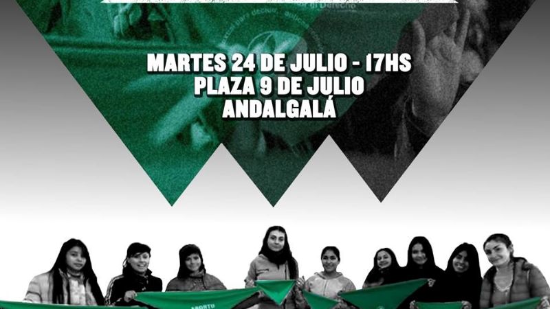Mateada en Andalgalá por el aborto legal