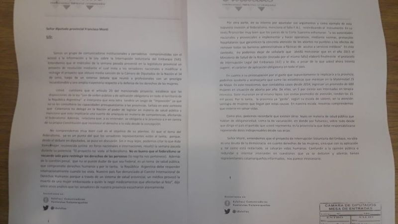 “Las Eulalias” le responden al diputado Monti