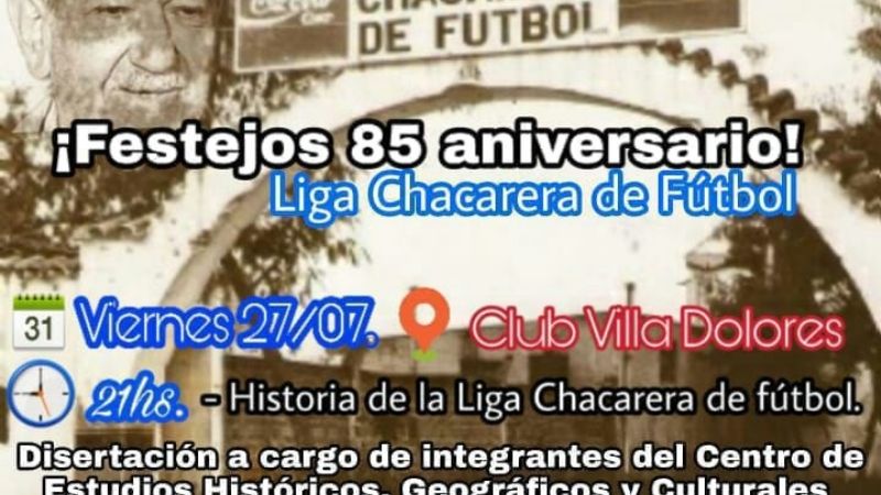 Acto académico sobre la Historia de la Liga Chacarera de Fútbol