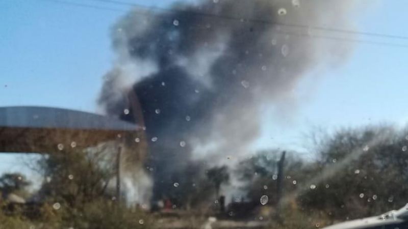 Incendio en un depósito de carbón en Recreo