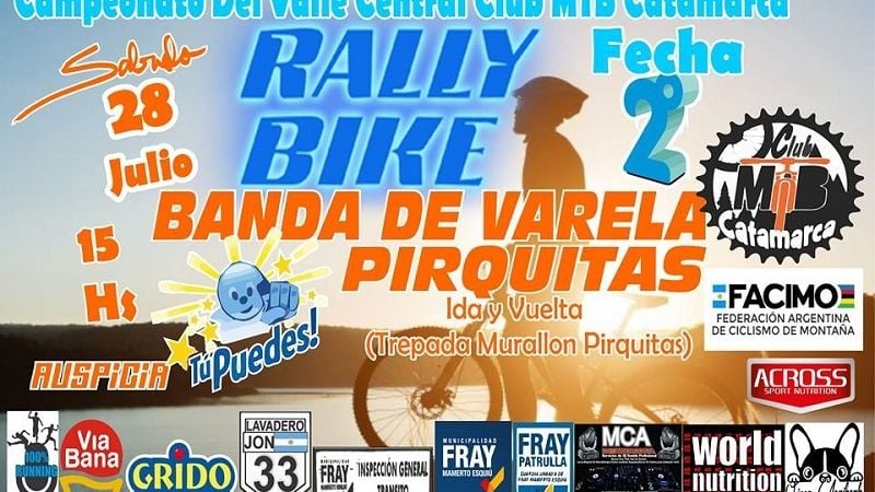 Se corre la 2da. del Rally Bike del Valle Central