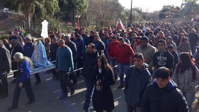 Miraflores vivió una fiesta con la visita de la Virgen