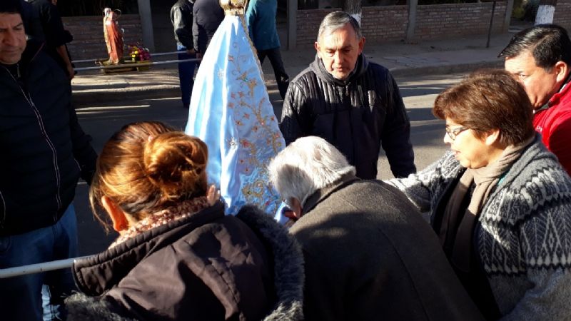 Miraflores vivió una fiesta con la visita de la Virgen