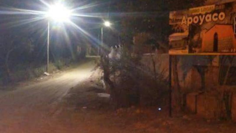 Nueva luminaria en Apoyaco