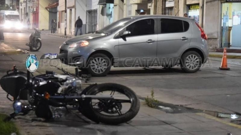 Violento choque en pleno centro