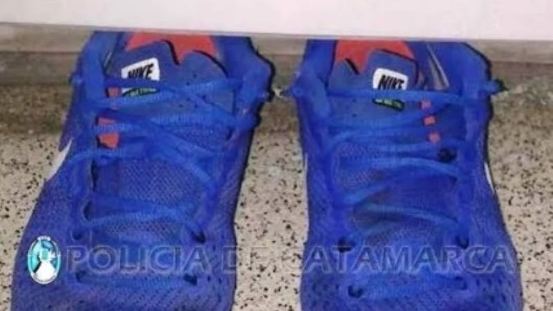 Recuperan un par de zapatillas robadas