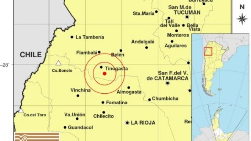 Tinogasta tembló dos veces en las últimas horas