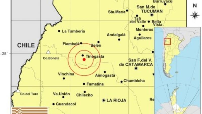 Tinogasta tembló dos veces en las últimas horas