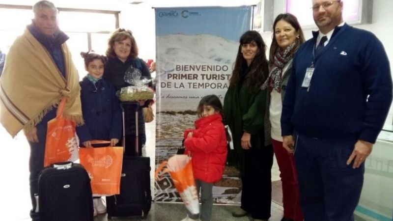 Llegaron los primeros turistas