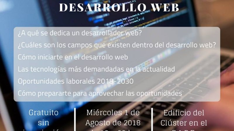 Cursos de programación y desarrollo web en el Cluster Tecnológico