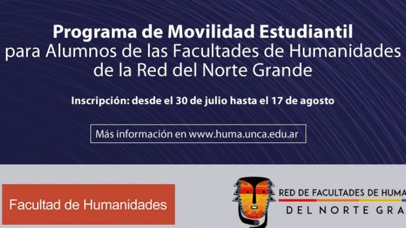 Movilidad estudiantil para alumnos de Humanidades del Norte Grande