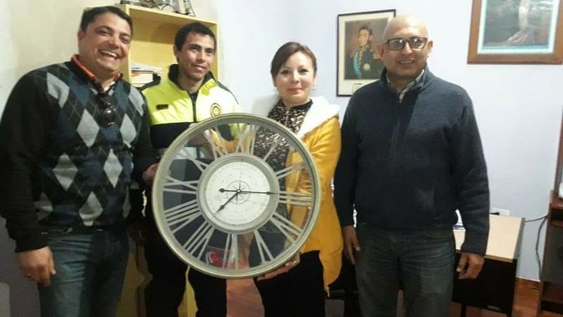 Bomberos Voluntarios entregaron reconocimiento a concejales de Recreo