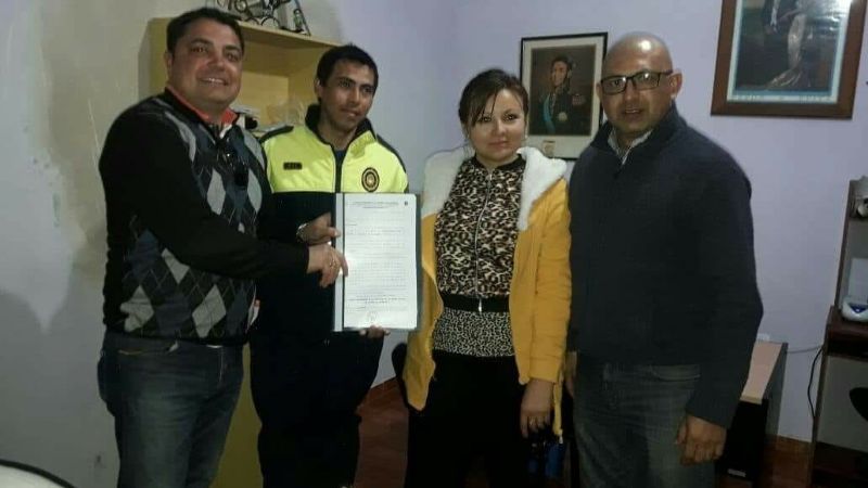 Bomberos Voluntarios entregaron reconocimiento a concejales de Recreo