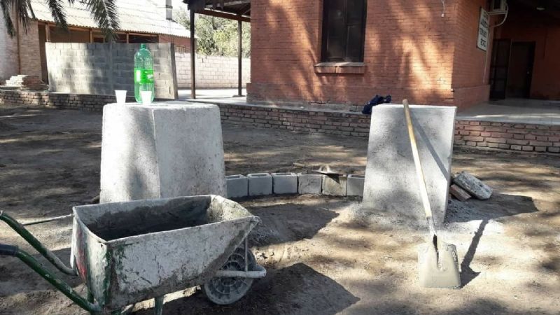 Comenzó la construcción de la Plazoleta “Perón y Evita”