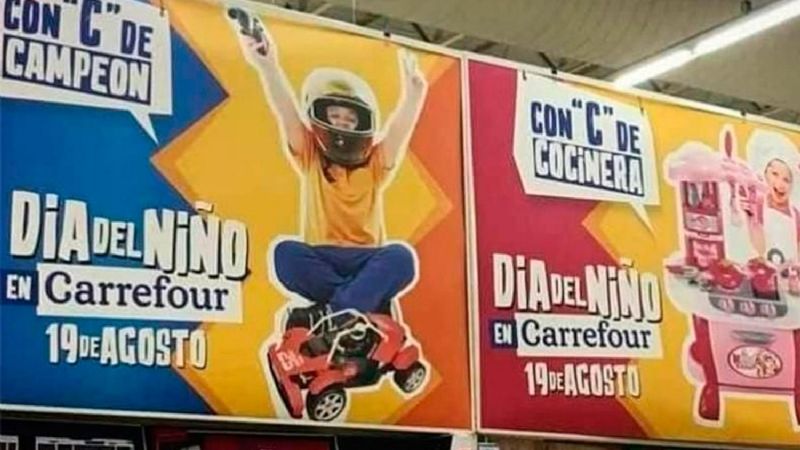 Cadena de supermercados hizo una campaña con publicidad sexista