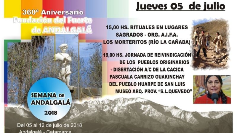 Actividades por la semana aniversario de Andalgalá