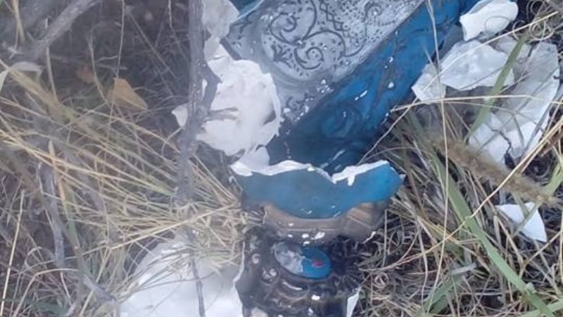 Arrojaron al precipicio imagen de la Virgen del Valle