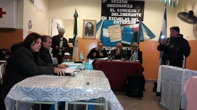 El CD de Recreo sesionó en la Escuela de Las Peñas