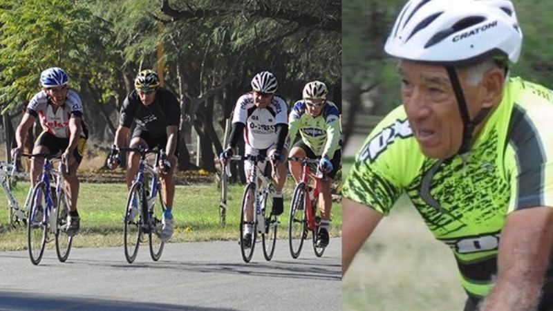 El ciclismo de duelo por la muerte de Felipe Abregú