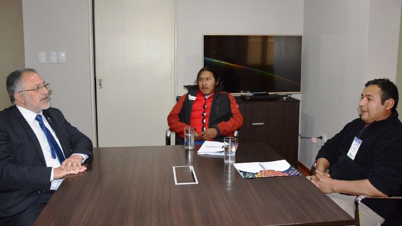 El cacique de Antofalla visitó el Senado