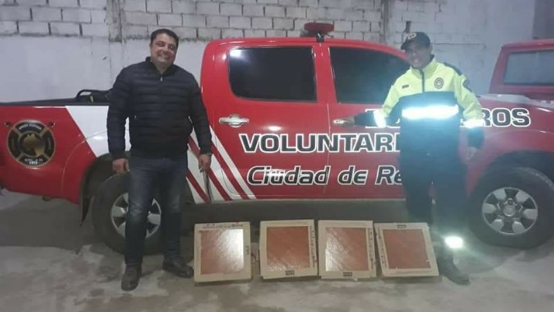 Bomberos Voluntarios recibieron donación de cerámica