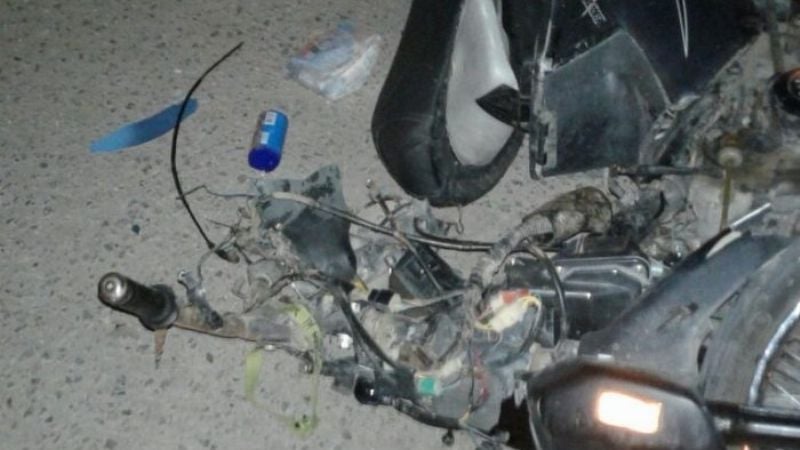 Adolescente al volante provocó un accidente